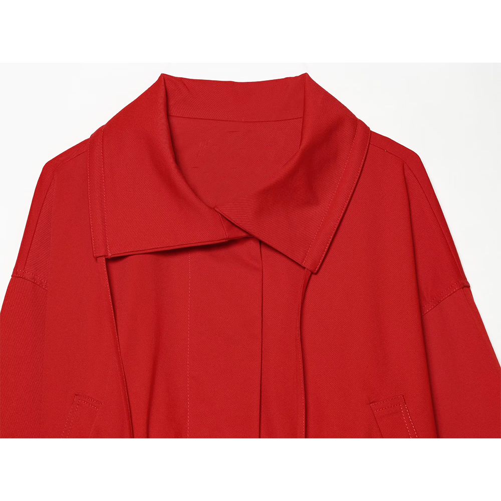 Women's With Bel long sleeved high necked jacket