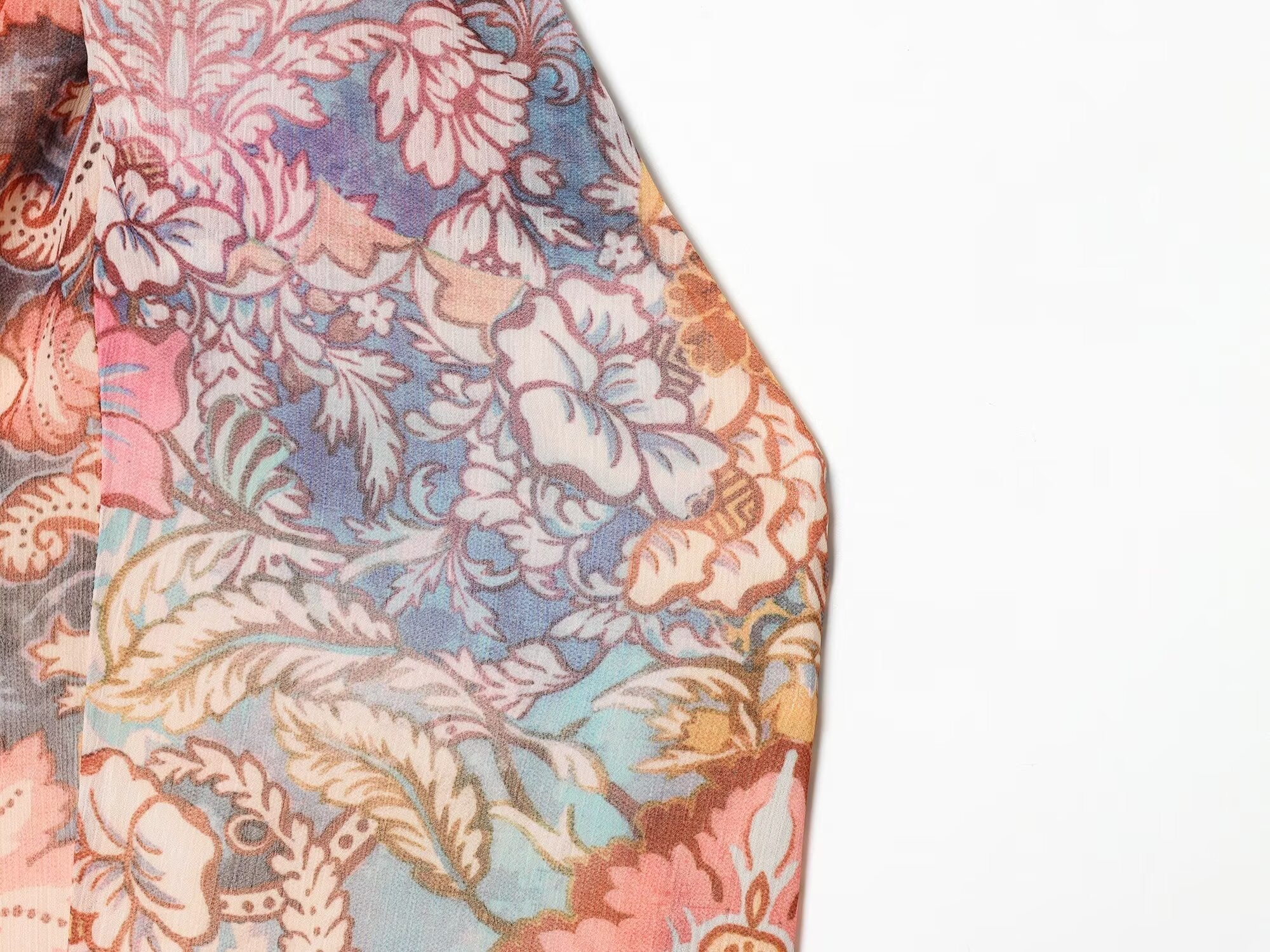 Women's chiffon printed halter neck dress