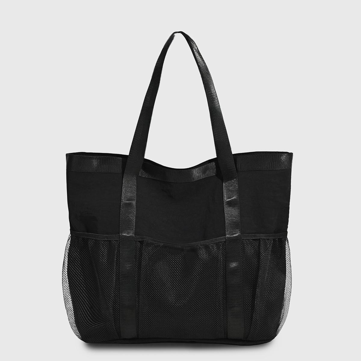 #258 Women's new casual fashion letter mesh oversized shoulder bag