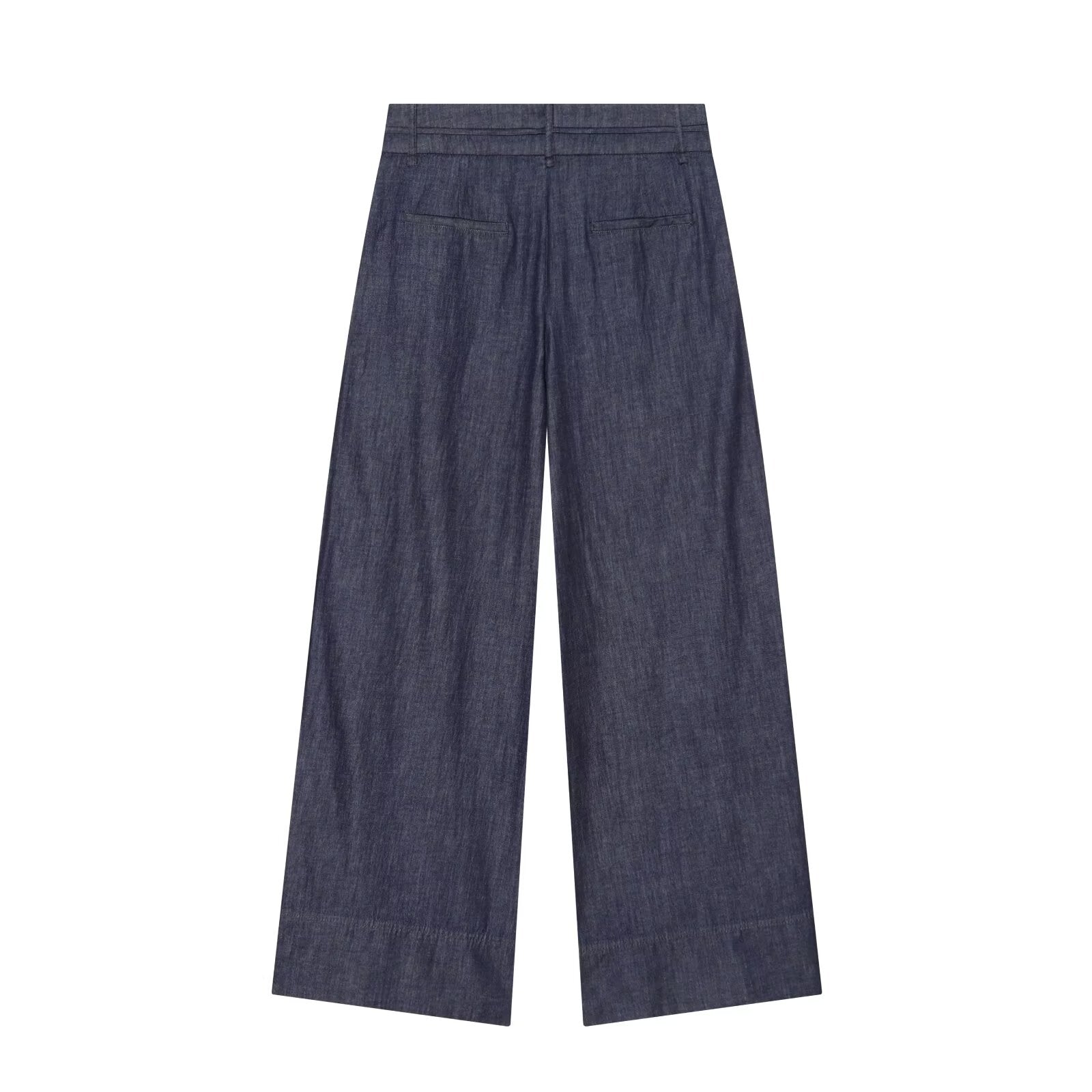 suit Women's 2 pieces pleated asymmetrical top+ wide leg pants