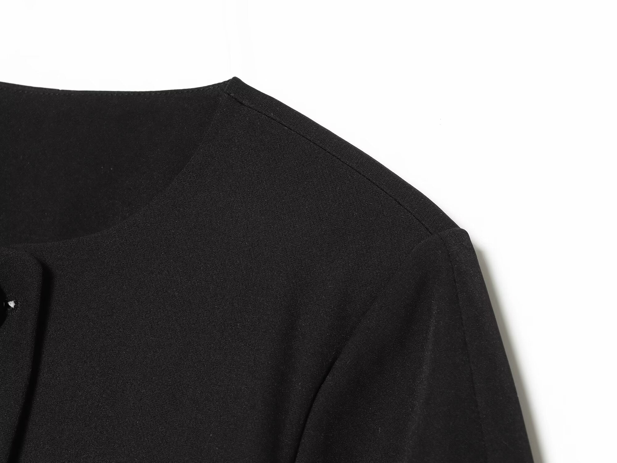 Women's black short one button Blazer Coat