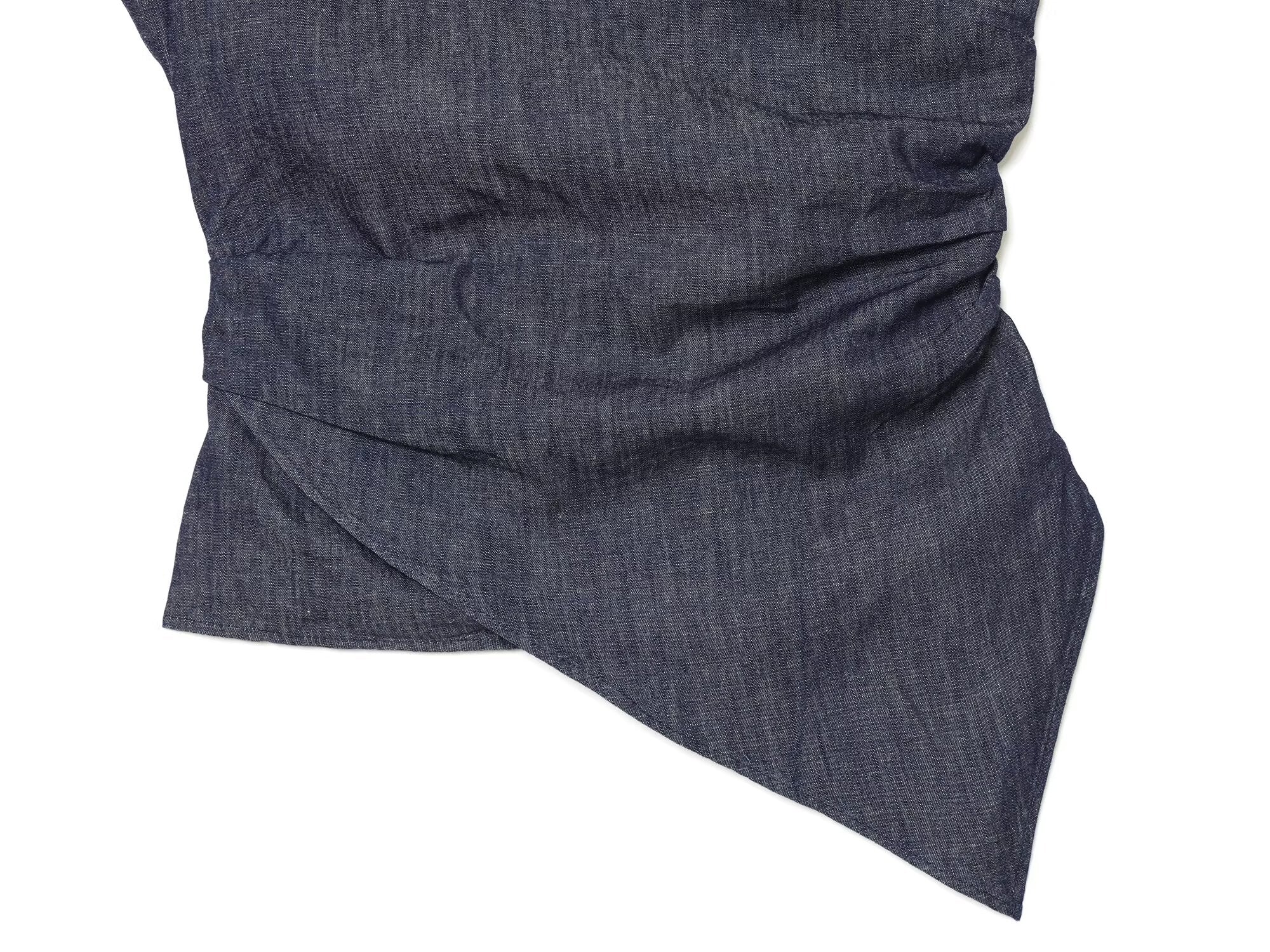 suit Women's 2 pieces pleated asymmetrical top+ wide leg pants