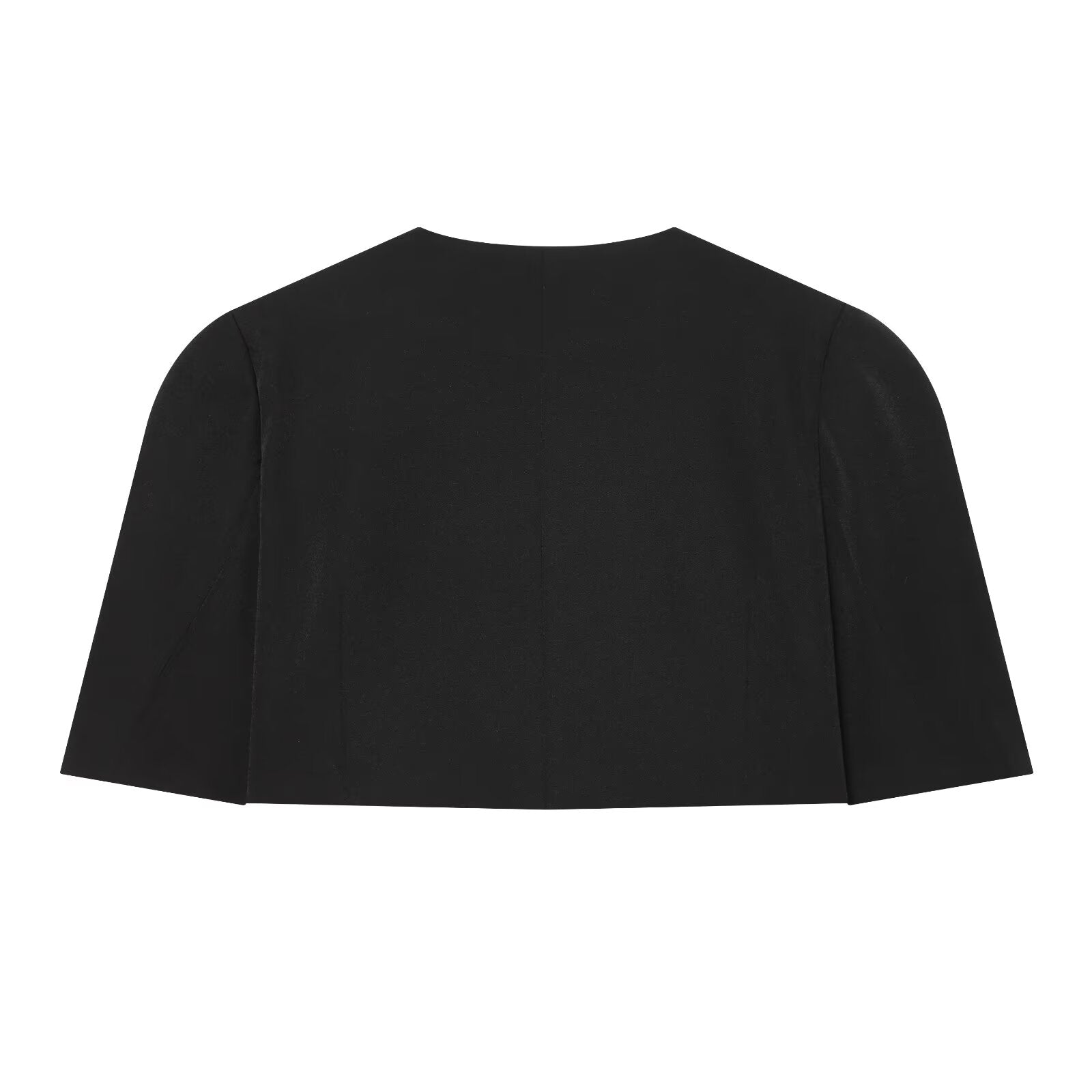 Women's black short one button Blazer Coat