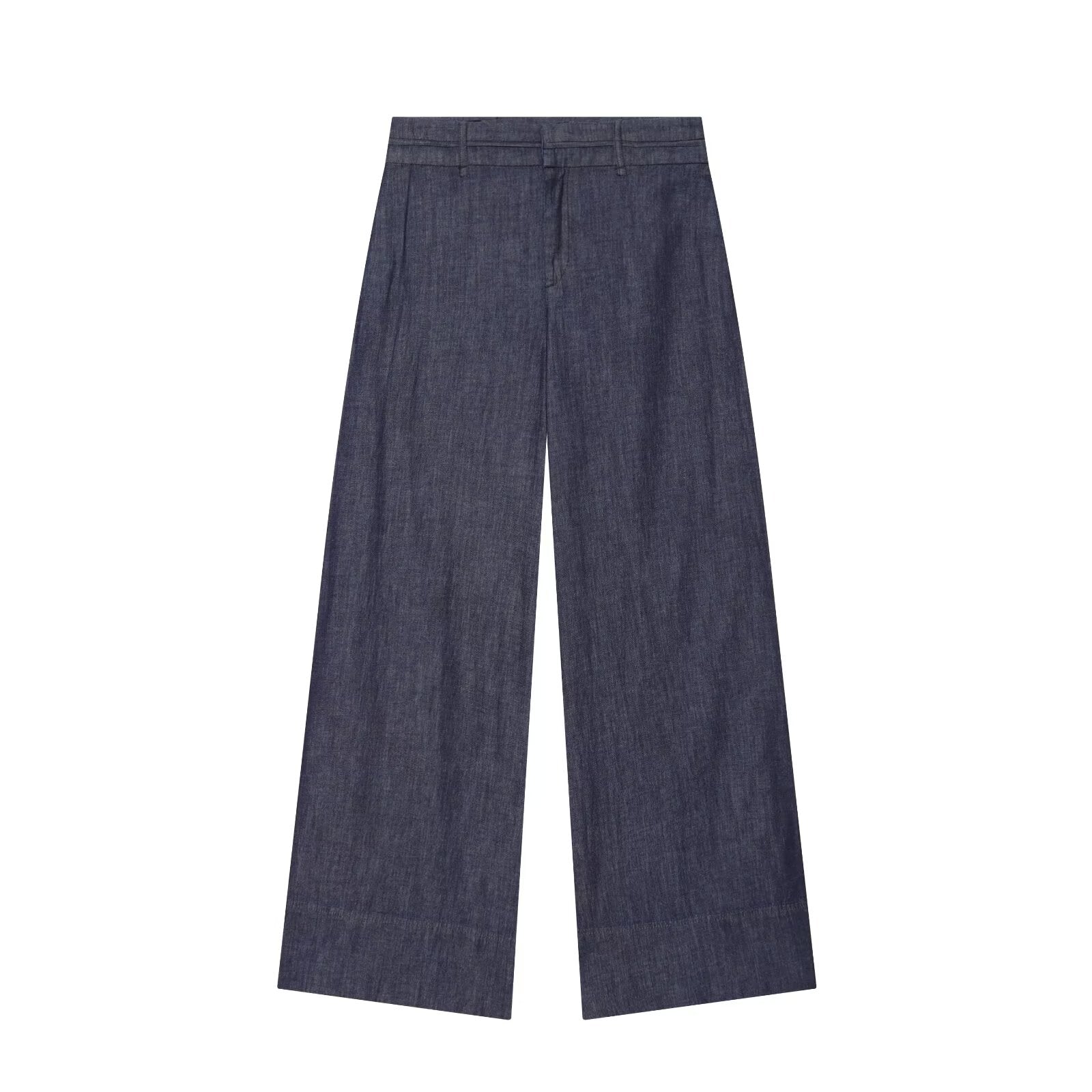 suit Women's 2 pieces pleated asymmetrical top+ wide leg pants