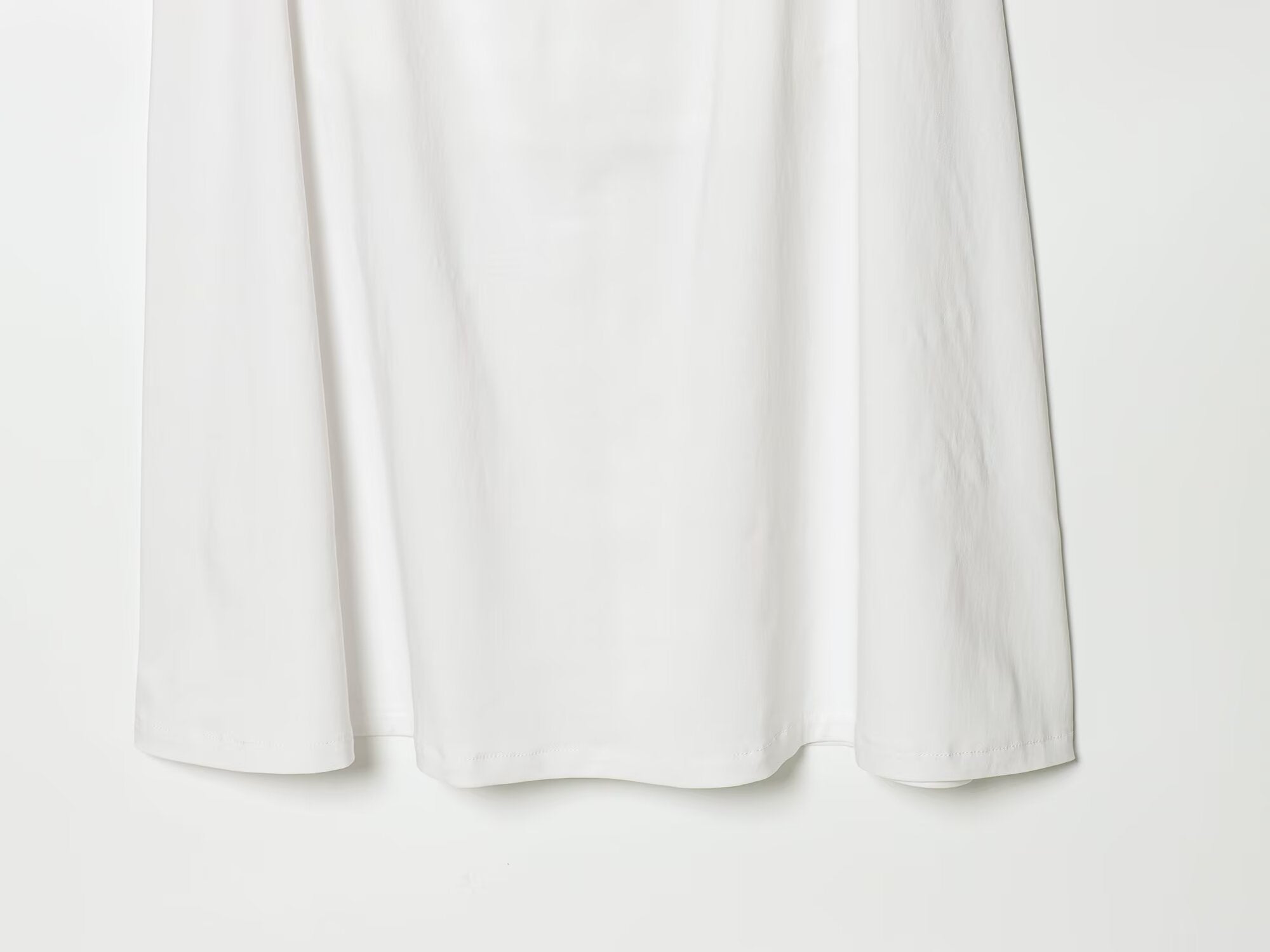 Women's U-neck pleated waist MIDI dress